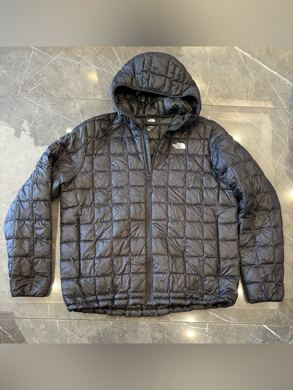 Men's The North Face Thermoball Eco Black Hooded Puffer Jacket XL NWOT